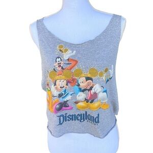 Disneyland Resort 50th Anniversary Upcycled T-Shirt Tank Med Mickey Minnie Goofy